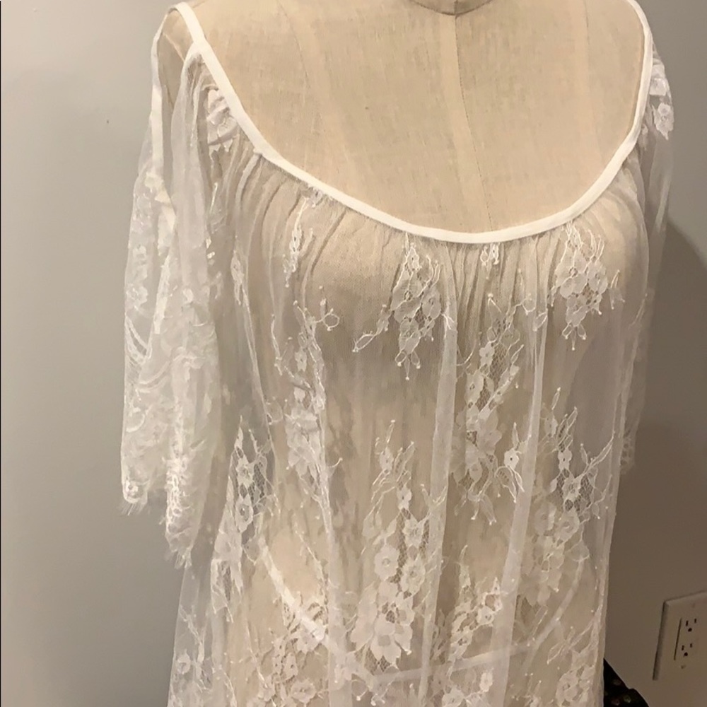 Sheer Lace Tunic & Thong (XL-19 | XXL-21) - Picture 12 of 16